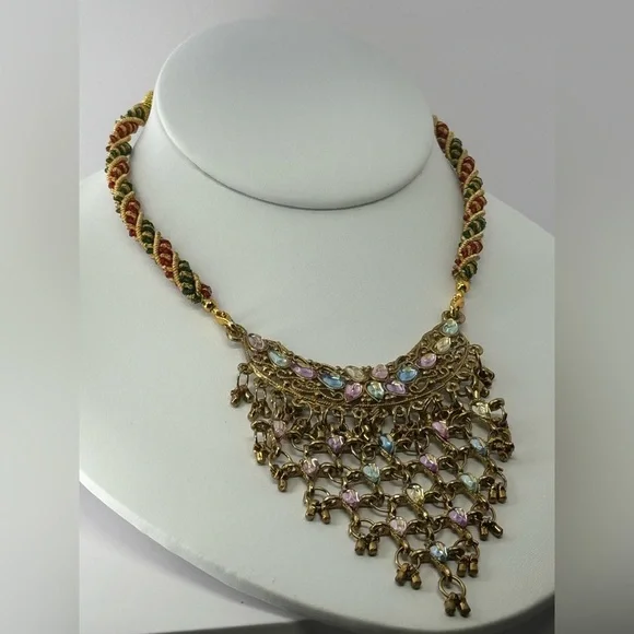 Multicolor statement Necklace - Picture 3 of 8
